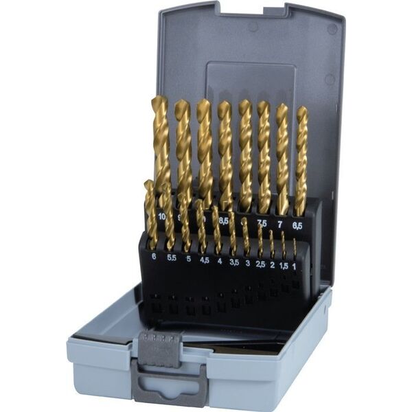 Drill Sourcing Σετ τρυπανιών μετάλλου 25 τεμαχίων RUKO TiN HSS 13583790 4007140148216