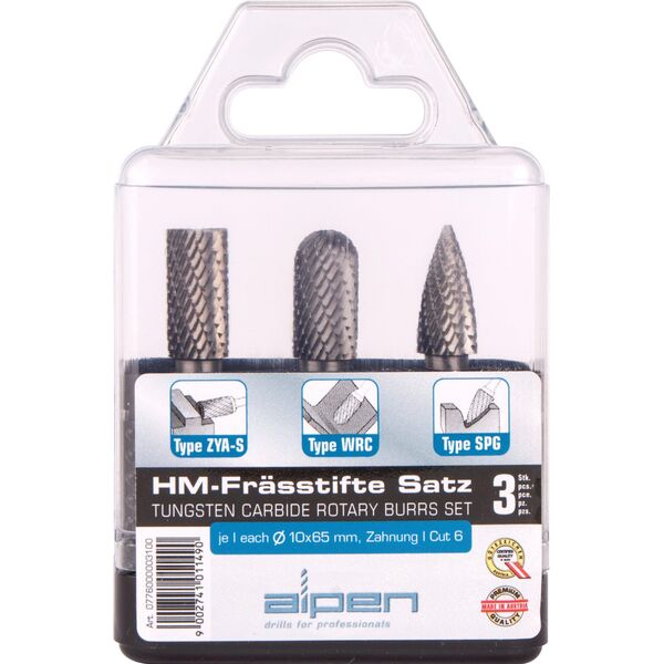 Alpen Alpen HM Rotary Burrs Z6 S6 3 τεμ. 13671718 9002741011490