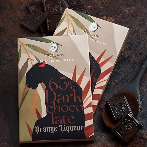 Dark chocolate with orange liqueur Laurence, 80 g