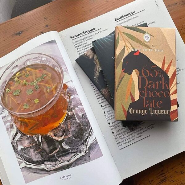 Dark chocolate with orange liqueur Laurence, 80 g
