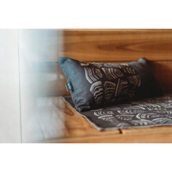 RENTO PINO SAUNA PILLOW BLACK 50X22CM