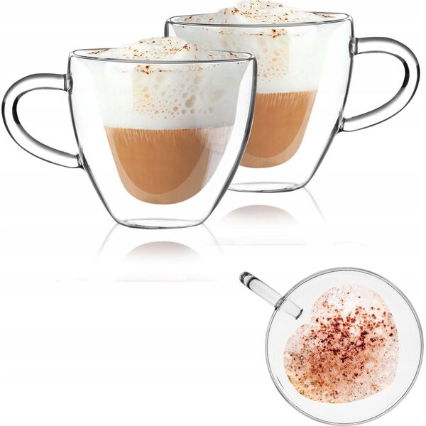 Cups Homla CEMBRA Hearts, 2 pcs. x 300 ml