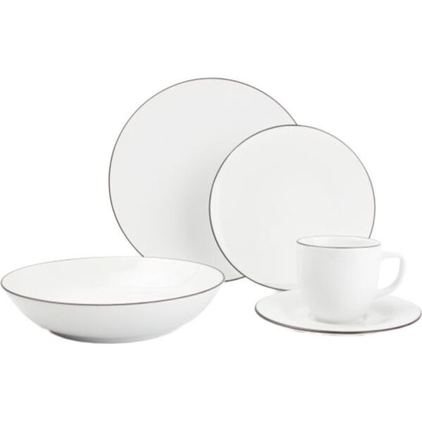 Dinner set Salt&Pepper Pure White, 20 pcs.