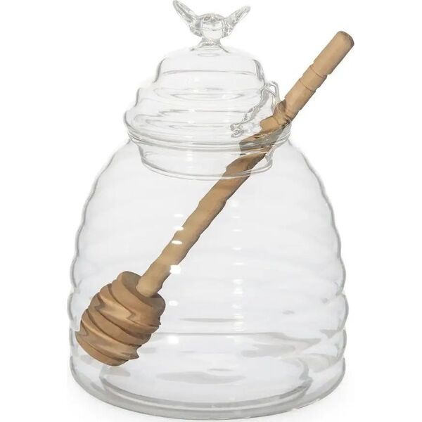 Honey jar with a wooden spoon Homla MELLA, 0.46 l