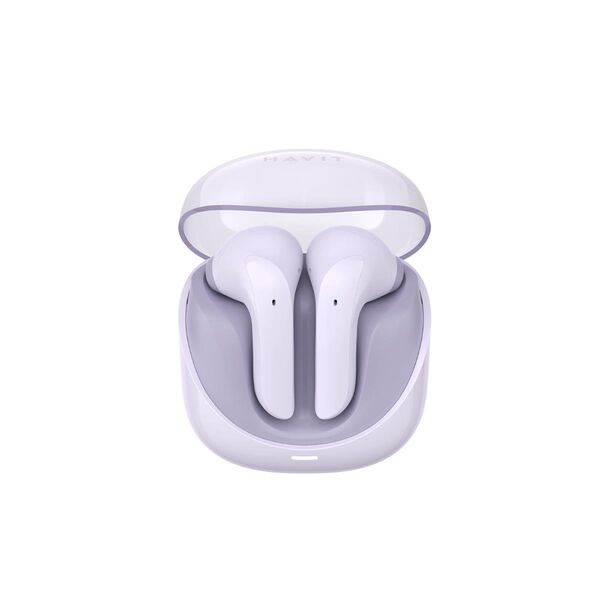Havit Wireless Headsets for Video Games, Bluetooth 5.3, TWS, ENC, USB-C, 400mAh - Havit Modern Buds (TW974) - Purple 6939119079086 έως 12 άτοκες Δόσεις