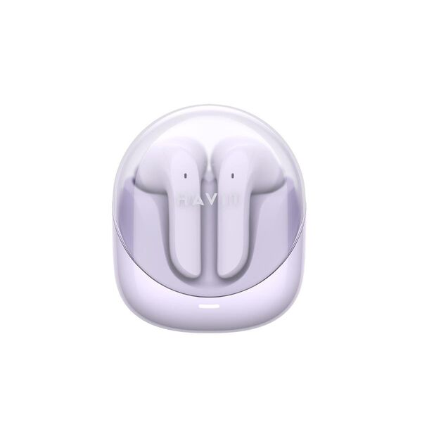 Havit Wireless Headsets for Video Games, Bluetooth 5.3, TWS, ENC, USB-C, 400mAh - Havit Modern Buds (TW974) - Purple 6939119079086 έως 12 άτοκες Δόσεις