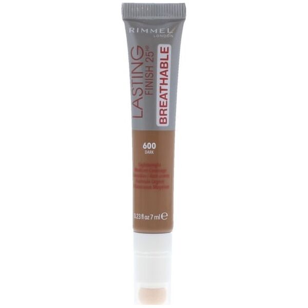 Rimmel London Rimmel London, Φινίρισμα που διαρκεί, Φυσική Μέτρια Κάλυψη, Κρέμα Concealer, 600, Σκούρο, 7 ml για γυναίκες 13454539 3614224668327