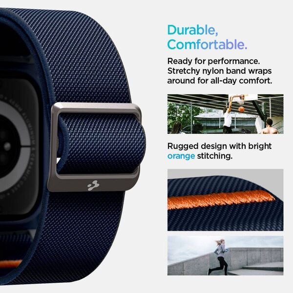 Case APPLE WATCH 10 (46MM) Spigen Lite Fit ”Pro” navy blue 8809971237550