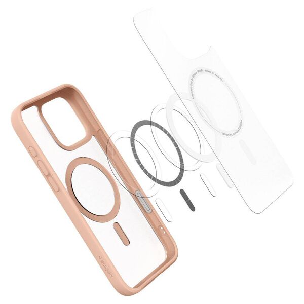 Case IPHONE 16 PRO Spigen Ultra Hybrid "T" Mag MagSafe TItanium pink 8809971239028