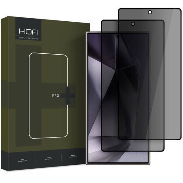 Tempered Glass SAMSUNG GALAXY S25 ULTRA Hofi Anti Spy Glass Pro+ 2-Pack (Privacy) black 5906302322329