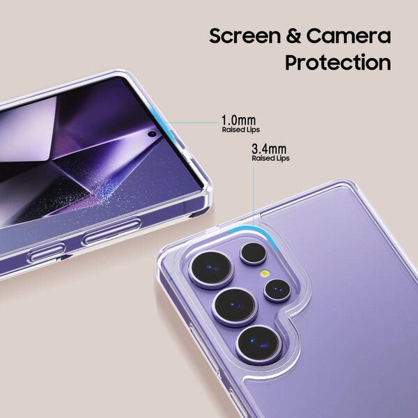 Case SAMSUNG GALAXY S25 ULTRA Tech-Protect Flexair Hybrid Clear transparent 5906302322350
