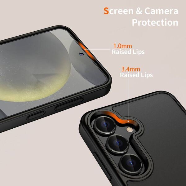 Case SAMSUNG GALAXY S25 Tech-Protect Magmat Matte black 5906302322084
