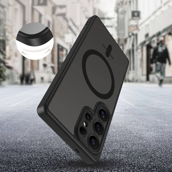 Case SAMSUNG GALAXY S25 ULTRA Tech-Protect MagCam MagSafe Matte black 5906302380343