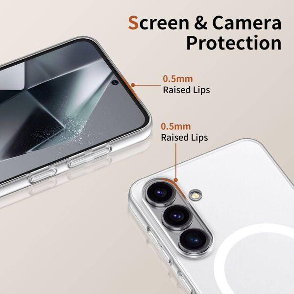 Case SAMSUNG GALAXY S25 Tech-Protect Magslim MagSafe Matte transparent 5906302360000