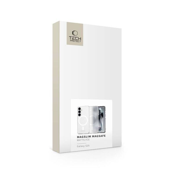 Case SAMSUNG GALAXY S25 Tech-Protect Magslim MagSafe Matte transparent 5906302360000