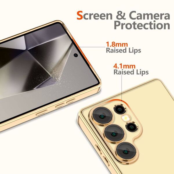Case SAMSUNG GALAXY S25 ULTRA Tech-Protect MagFlex MagSafe Shiny gold 5906302360062