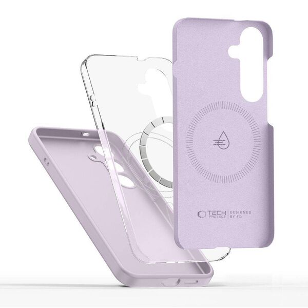 Case SAMSUNG GALAXY S25+ Tech-Protect Liquid Silicone MagSafe purple 5906302322299