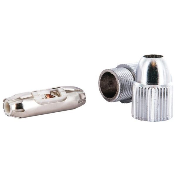 Προσαρμογέας AV Schwaiger Schwaiger Koax Kabelverbinder Metallisiert, HQ Silber 13333542 4004005503920