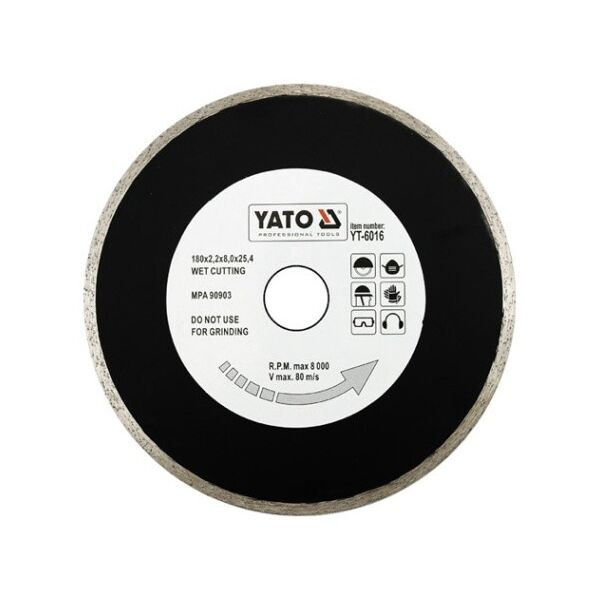 Yato Tarcza diamentowa pełna do 79262 200x2,2x25,4mm YT-6017