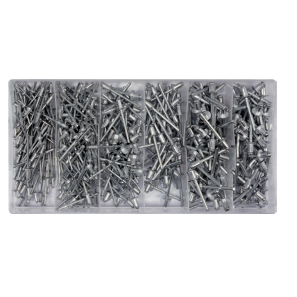 Yato Zestaw nitów aluminiowych zrywalnych 2,4-4,8mm 400szt. (YT-36420)