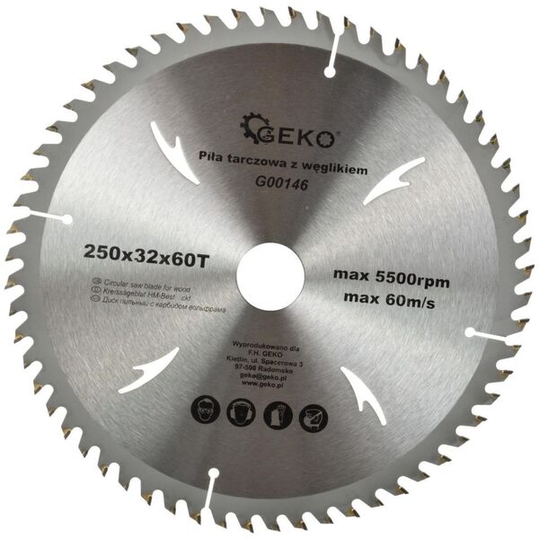 Geko tarcza do drewna 250x32x60T (G00146)