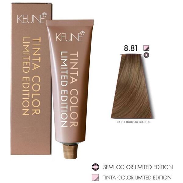 Keune Keune, Χρώμα Tinta, Μόνιμη Βαφή Μαλλιών, 8,81 Light Barista Blonde, 60 ml για γυναίκες 13321920 8719281036920