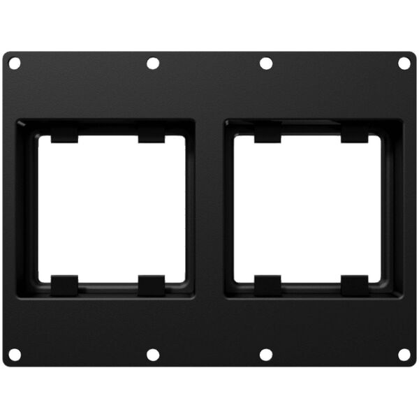 Πλαίσιο στήριξης Caymon CAYMON CASY303/B CASY με δύο οπές 45x45 mm, 3 μονάδων, μαύρο 13332372 5414795042056