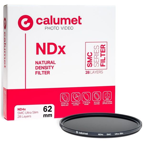 Calumet Filter Calumet ND4x SMC Filter 62 mm Ultra Slim 28 Layers 14071139 5903175625045