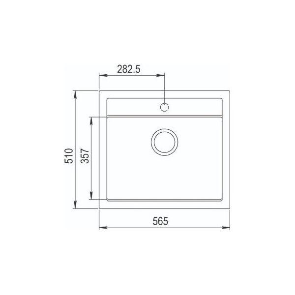 Zlewozmywak Aquasanita Quadro SQQ100, 110 Beż