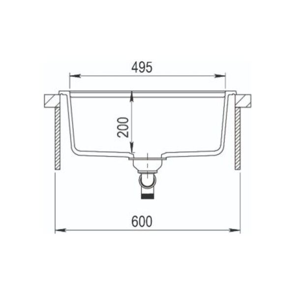 Zlewozmywak Aquasanita Quadro SQQ100, 110 Beż