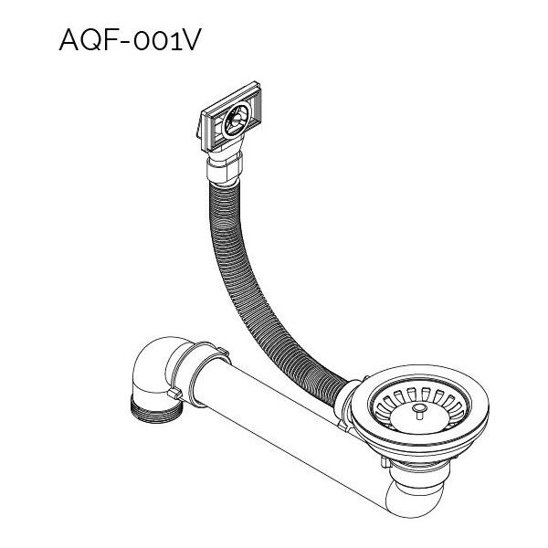 Zlewozmywak Aquasanita Quadro SQQ100, 110 Beż