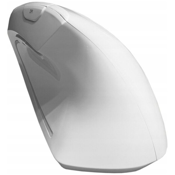 Mysz Perixx Mysz bezprzewodowa Perixx PERIMICE-813 W optyczna wertykalna pionowa prawa biała RF + BLUETOOTH