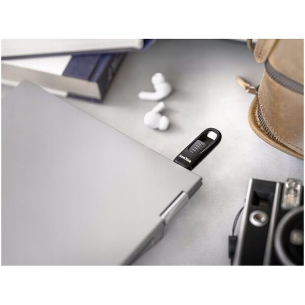 Pendrive SanDisk SanDisk Flash Disk 256GB Ultra Slider, USB-C 3.2, Černá