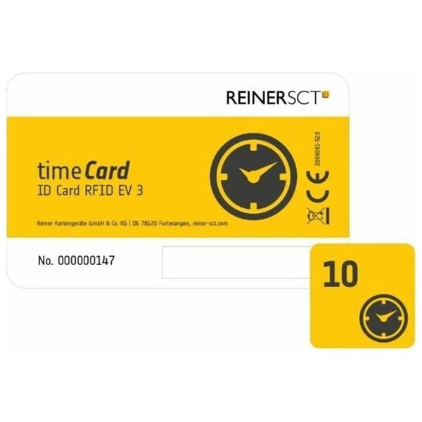 Reiner REINER SCT Chipkarten 10 DES timeCard ev3 13473554 4011170085090