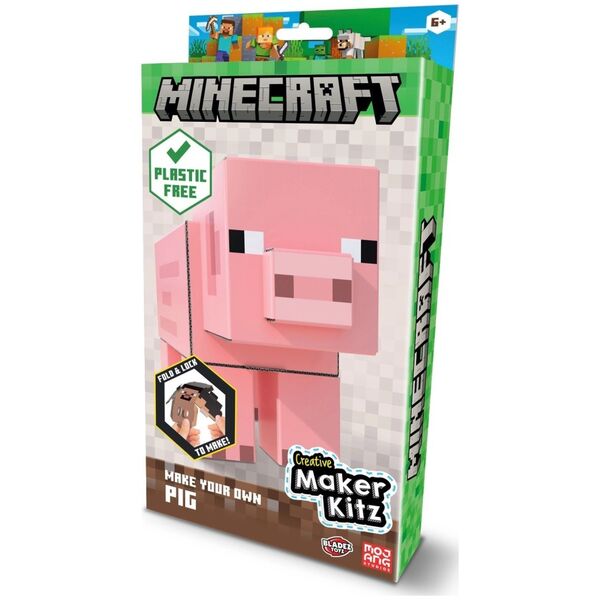 Mega Creative φιγούρα BLADEZ MINECRAFT κατασκευή φιγούρας χοίρου MC85845 /6 14413627 5060158858453