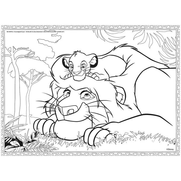 LISCIANI DISNEY PUZZLE MAXIFLOOR 4 X 48 KRÓL LEW