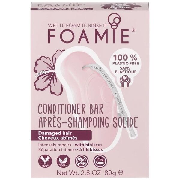 Foamie Foamie, Hibiscus, Hair Conditioner Bar, For Regeneration, 80 g Unisex 13424804 4260285389658