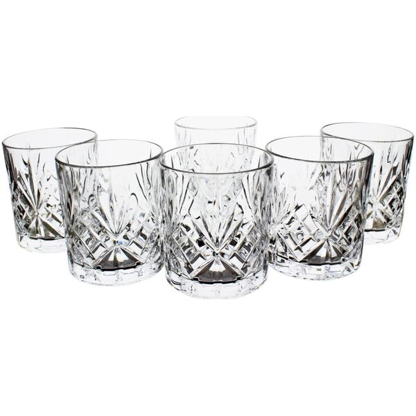Crystal whiskey glasses RCR MELODIA OF TUMBLERS, 6 pcs.
