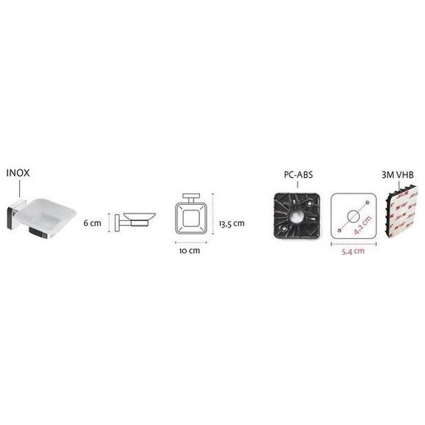 KAPITAN Σαπουνάκι με θήκη Kapitan QUATTRO 43 01 99, σατέν 14070609 3800201582742