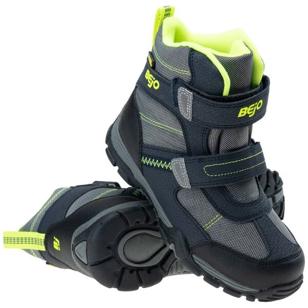 Bejo OBUWIE CLASSIC BATHURSTI JR BLACK/MID GREY/LIME 31