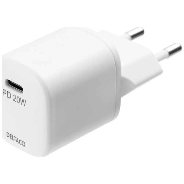 Deltaco DELTACO καλώδιο τροφοδοσίας USB sieninis įkroviklis, USB-C, PD 20 W, 1 m C - "Lightning" USBC-AC141 13413332 7333048048967