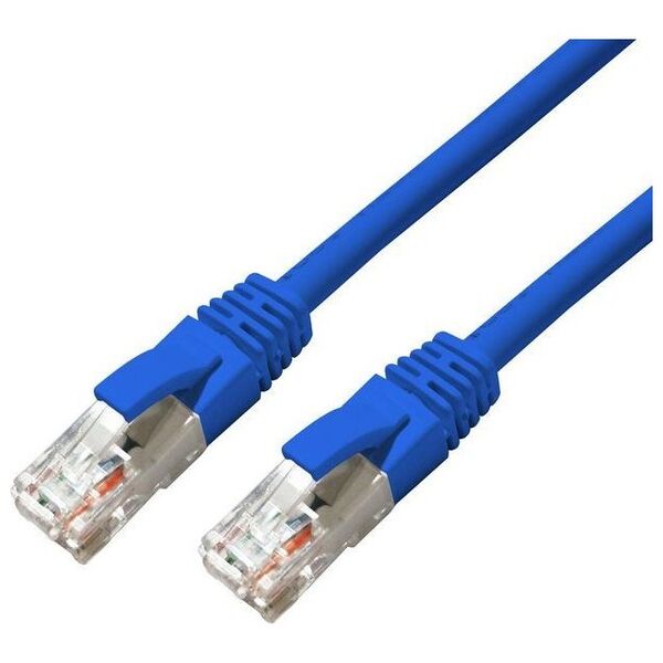 MicroConnect CAT6A UTP 0.25m Blue LSZH
