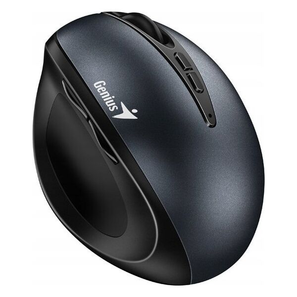 Mysz Genius GENIUS myš Ergo 8300S Iron Grey/ vertikální/ 1600 dpi/ bezdrátová/ 7tlačítek/ tichá/ kovově šedá