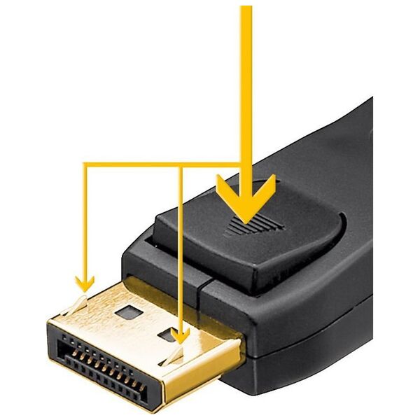 Kabel połączeniowy DisplayPort 2.1, - 1m  Długość kabla