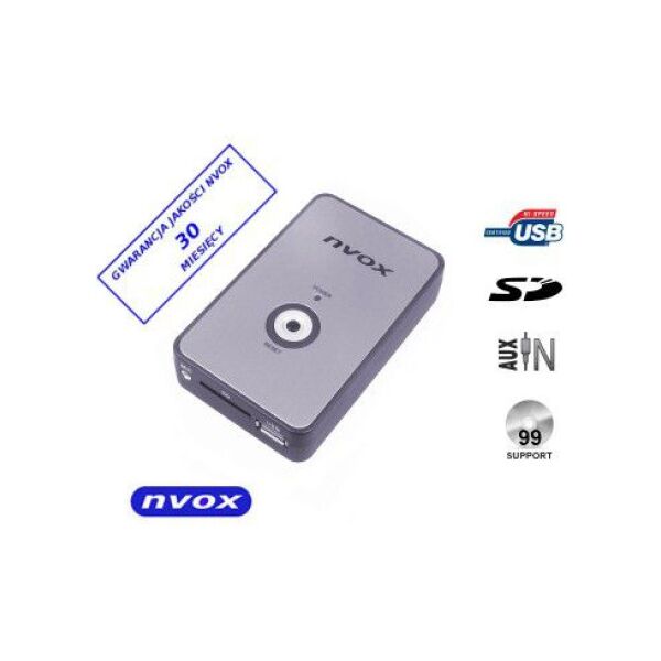 Nvox Zmieniarka cyfrowa emulator MP3 USB SD BMW 10PIN (NV1080A BMW 10PIN)