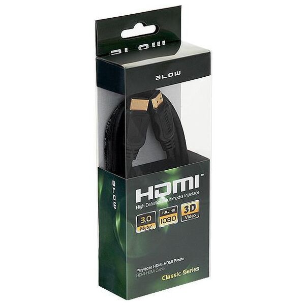 Kabel Blow HDMI - HDMI 3m czarny (92-601#)