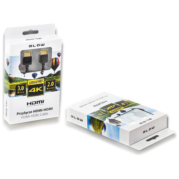 Kabel Blow HDMI - HDMI 3m czarny (5900804064145)