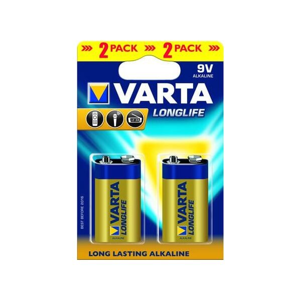 Varta Bateria LongLife 9V Block 2 szt.