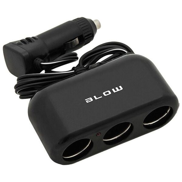 Blow Rozgałęziacz zapalniczki samochodowej 1XWT/3XGN + kabel CS-32 (5900804073758)