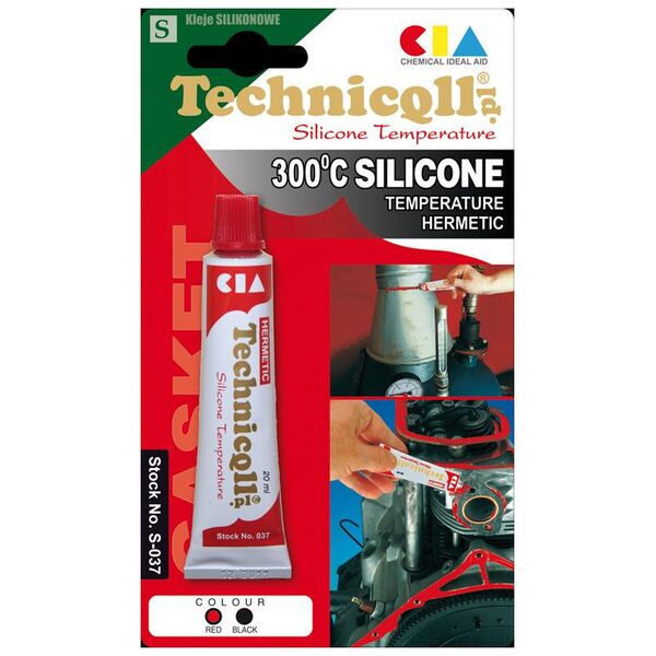 Technicqll Silikon wysokotemperaturowy czerwony 70ml S-280